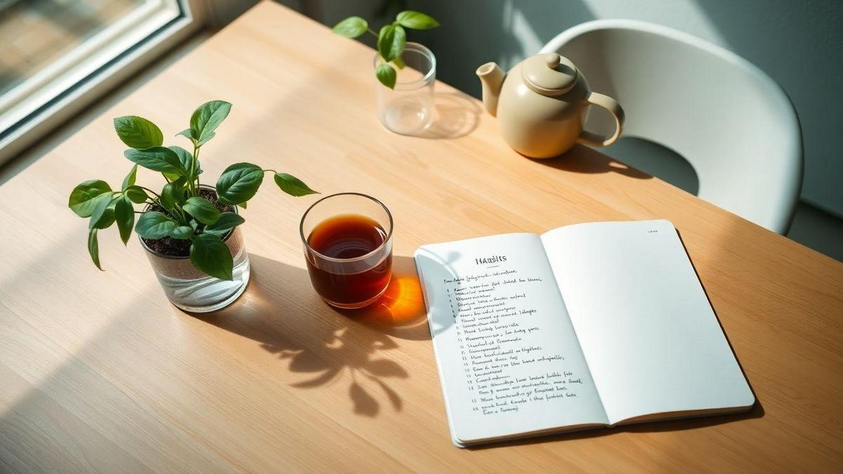 Crear hábitos saludables para una vida organizada